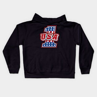 USA Number 1 Kids Hoodie